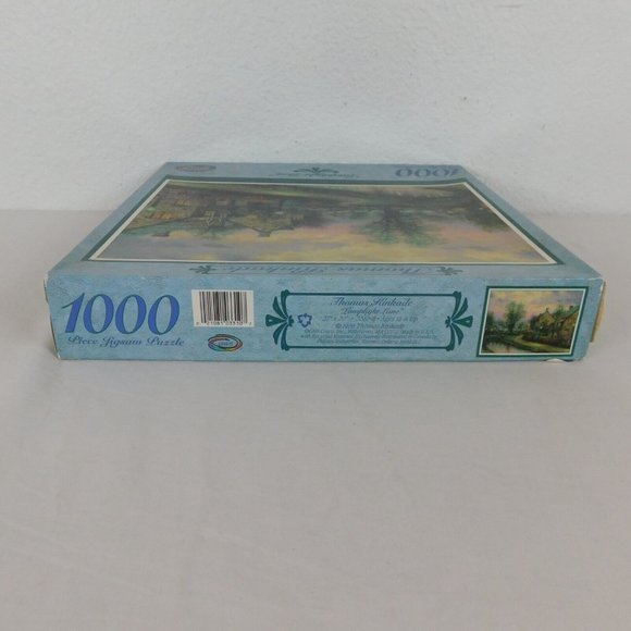 Thomas Kinkade Lamplight Lane 1000 Pc Jigsaw Puzzle Painter of Light Ceaco New - Picture 4 of 7